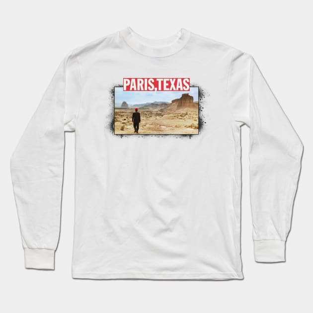 Paris, Texas Long Sleeve T-Shirt by hissboy